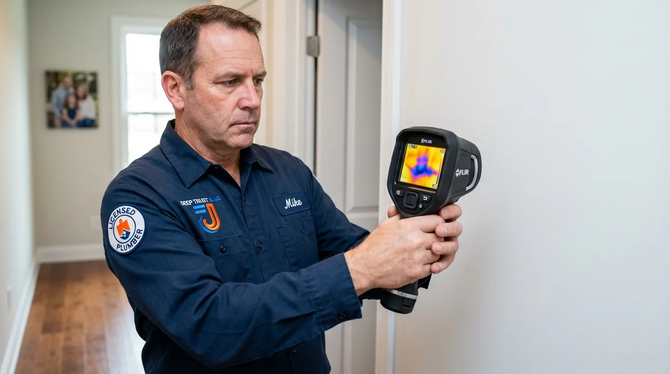 Thermal imaging leak detection by Johns Plumbing LLC in Meridian